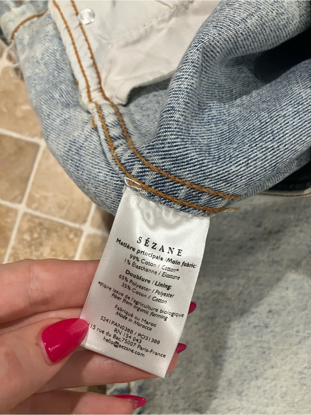 Sezane Le Crop Jeans sz 38 - Picture 7 of 8